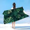 Klassisches Monstera Deliciosa Mikrofaser Strandtuch Saugfähig Schnelltrocknend Weich Yoga Schwimmen Resort Bergsteigen Handtuch