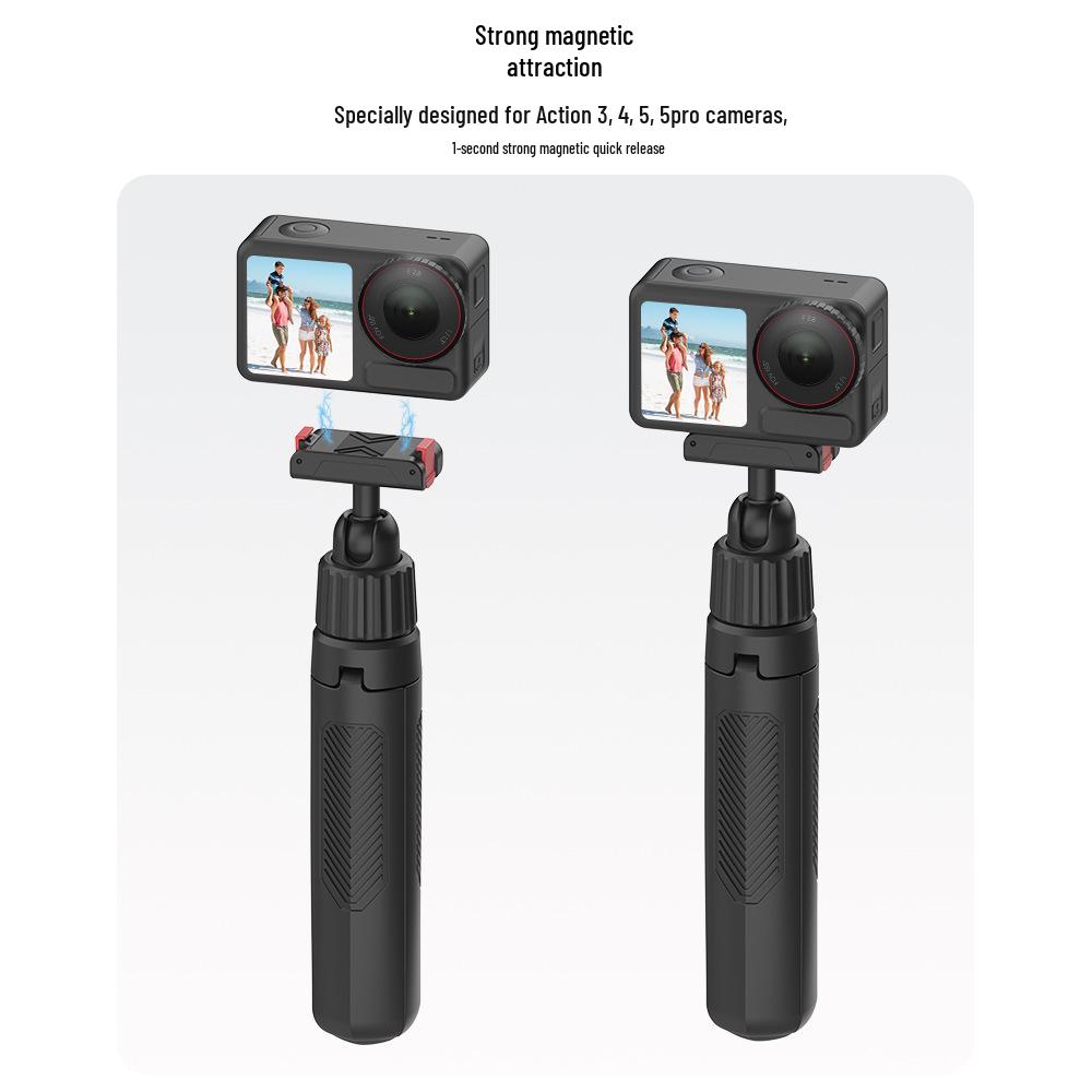 Action6 Nano Sport Camera Magnetic Quick-Release Adapter with Mini Handheld Selfie Stick and Bullet Interface