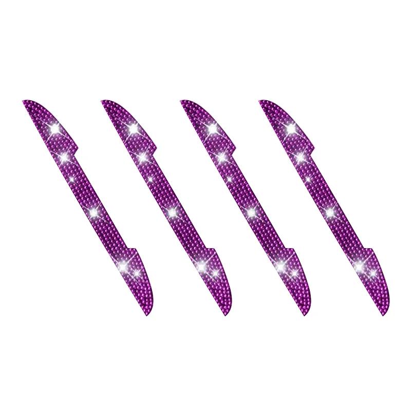 Car Door Edg Scratch-resistant Stickers Handle Car Rearview Mirror Protector Rhinestone Crystal Bling Decoration Sticker Decal