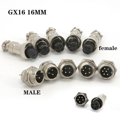 16mm GX16 2 3 4 5 6 Pin Aviation Male Plug Female Socket Cable Connector Male Female Power Converter 250V 3/5/7 AMP Q1