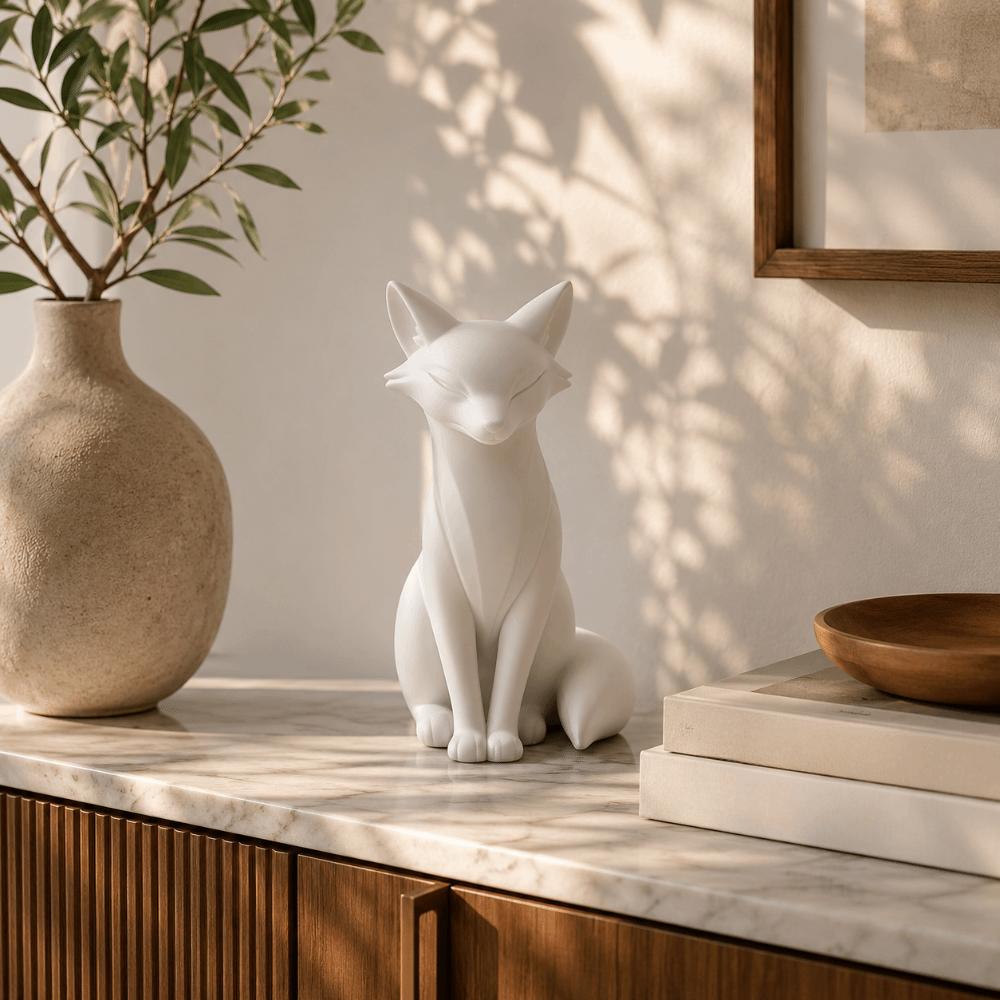 Collection 3D Printing Cat Statue Home Decoration Nordic Style Wolf Statue Funny Kawaii Desktop Ornaments Living Room