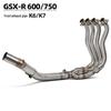 Stainless Steel Exhaust Header Pipe for GSX-R600/750 K6/K7 Motorcycle