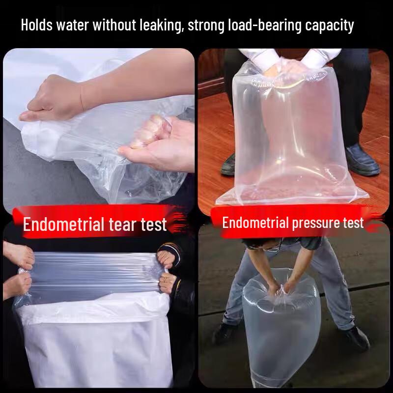 White Double-Layer Waterproof Woven Storage Bags