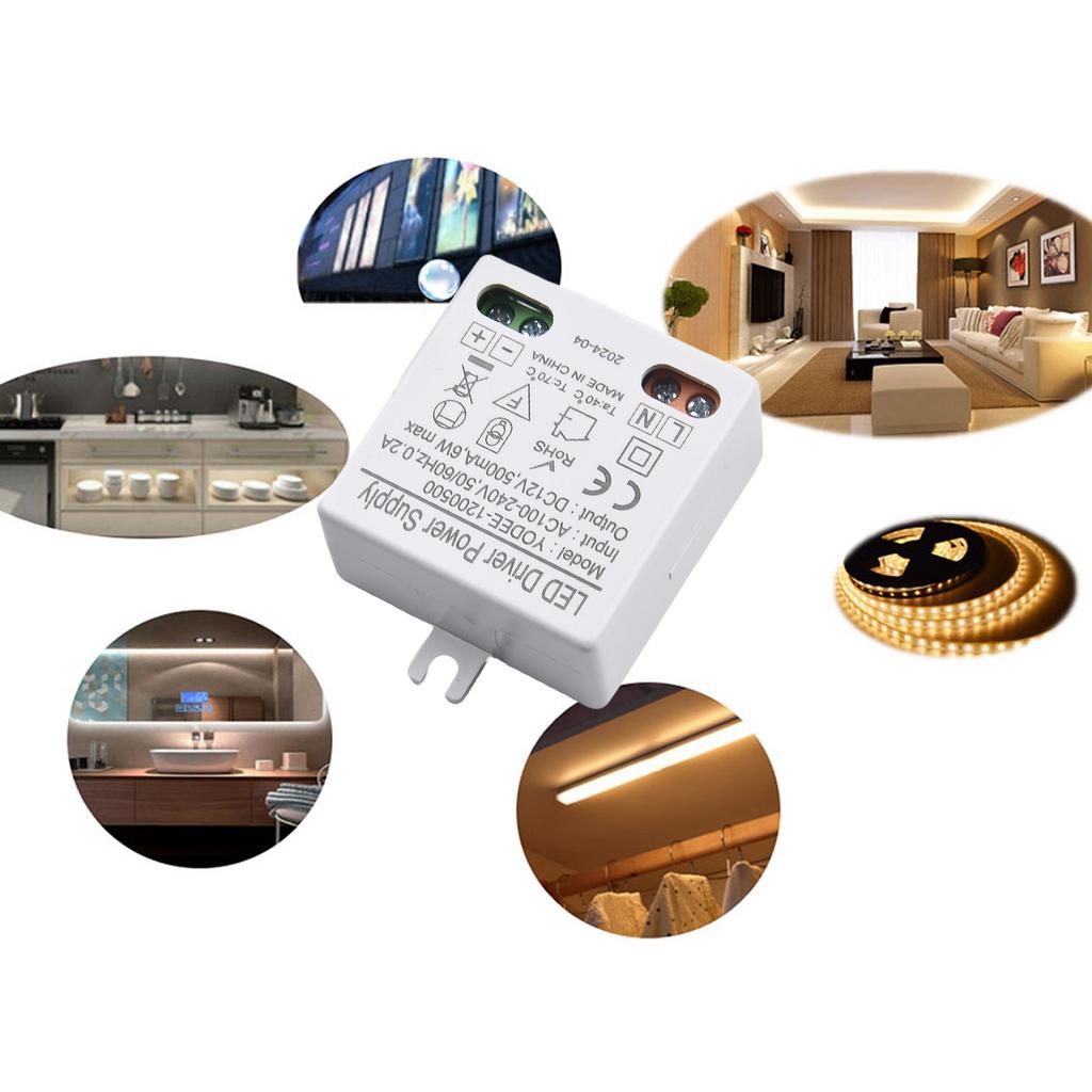 Robust 6W AC to DC Converter for 12V LEDs Compact Design with Overload Short Circuit and Over Voltage Protection
