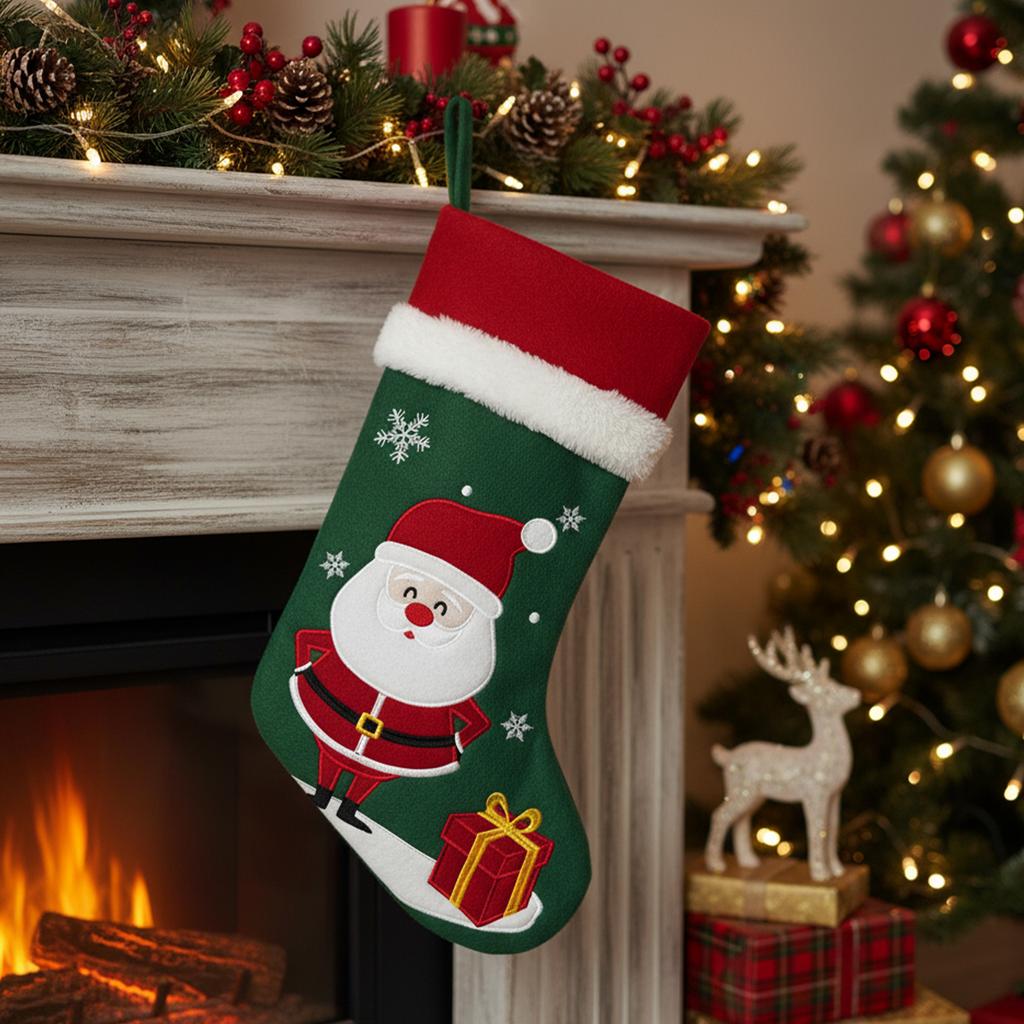 Large Xmas Stockings Gifts Bag for Adults Kids Large Xmas Stockings Hanging Xmas Stockings for Christmas Fireplace Tree Decor