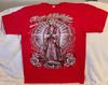 VIRGEN DE GUADALUPE VIRGIN MARY FLOWER ROSE PRAY RED T-shirt