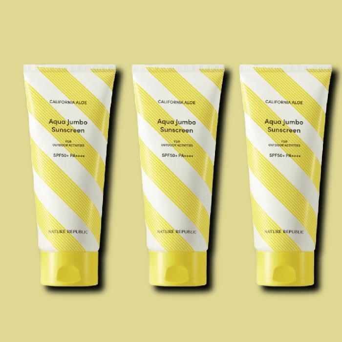 NATUREREPUBLIC Sunscreen California Aloe Aqua Sun Lotion SPF50+ 250ml 3-pack Multi (39183811)