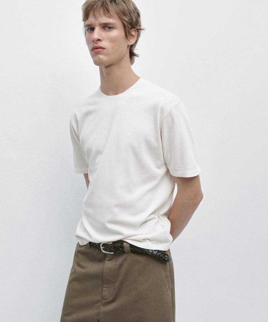 Masimodutti Cotton Knit T-Shirt