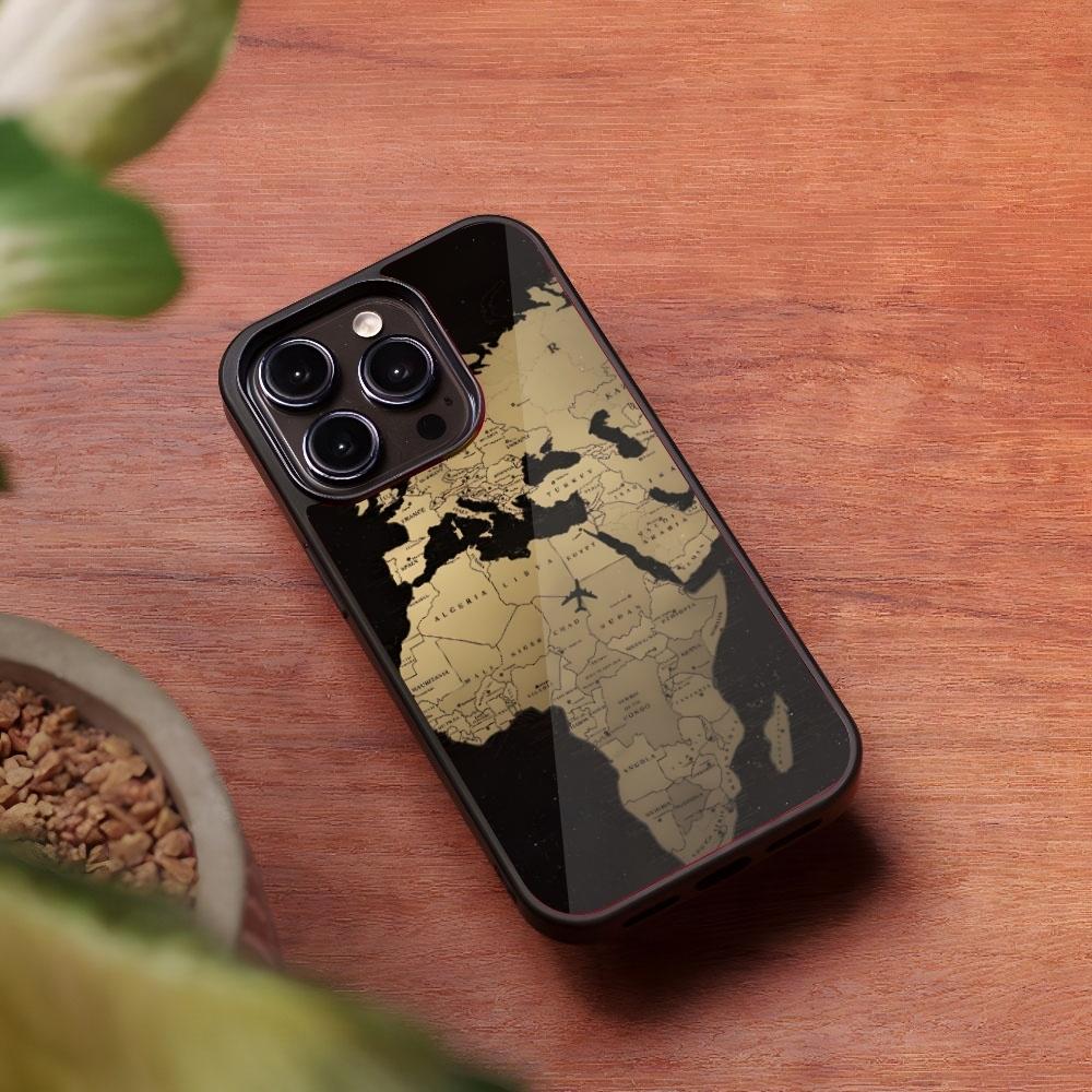 World Map Travel Phone Case for Iphone 16 15 14 13 Pro Max 12 11 Mini 7 8 Plus Se Xr X Xs Fundas Shell PC+TPU Cover