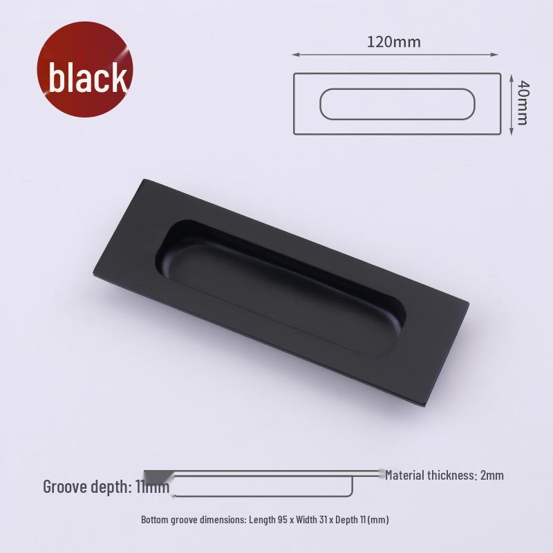 Stainless Steel Recessed Pull Handle for Sliding & Cabinet Doors