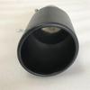 Car Muffler Modified Tail Pipe Stainless Steel Black Large Caliber 115 Universal Tail Throat Matte Car Accessories Exhaust Tips