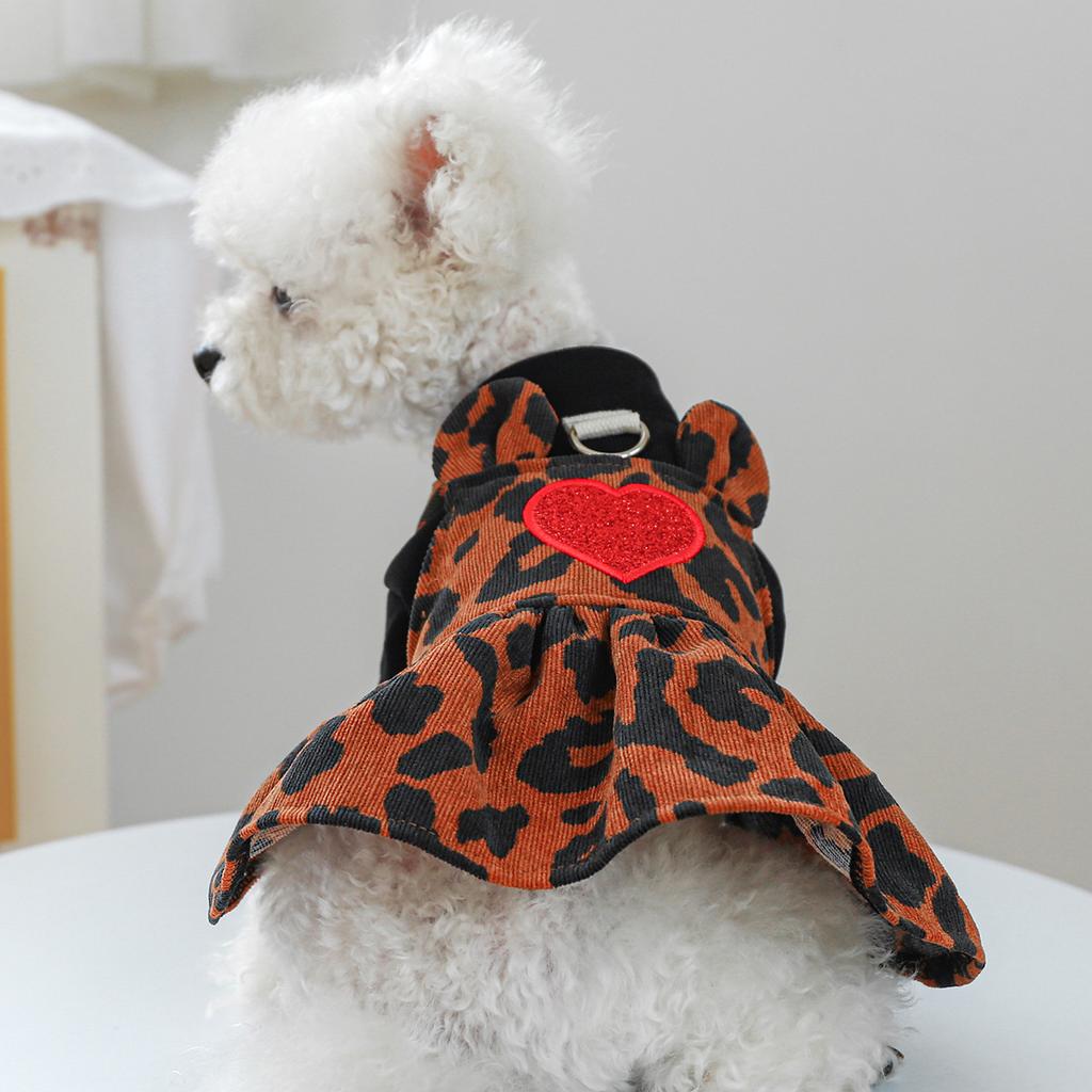 Pet circle, dog small dog clothes, cat clothing, autumn and winter Valentine's Day love collection