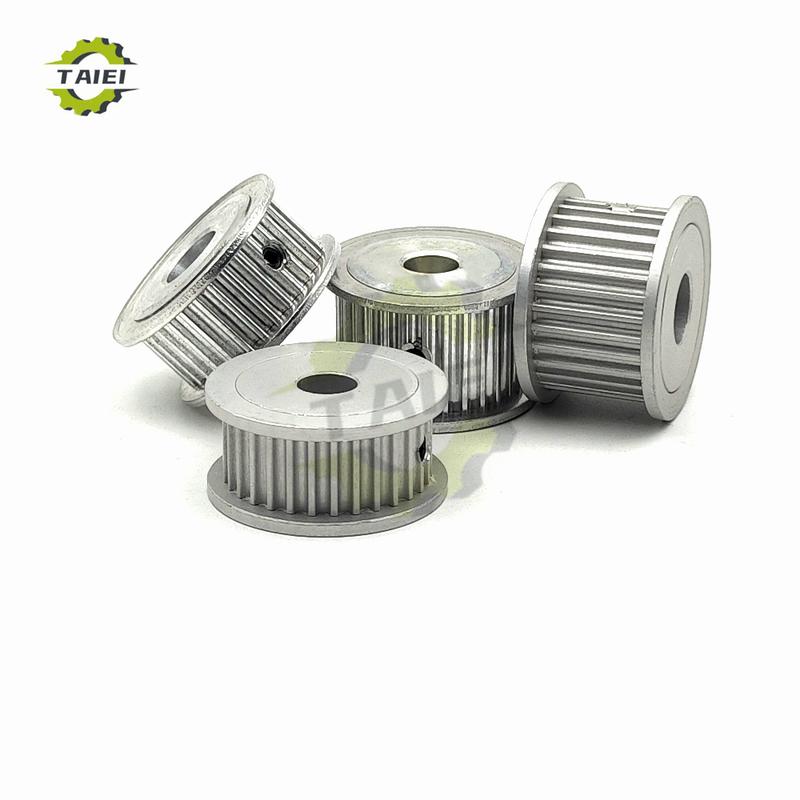 HTD 3M Senkron Kasnak 45 Diş 46 Diş Kama Yuvalı Çap 5mm-28mm Kayış Genişliği 10/15/20mm İçin HTD3M Zamanlama Tekerleği 3M 45 Dişli Çark Kasnak