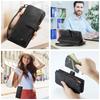 For Samsung Galaxy A55 A35 A25 5G (2025) Wallet Case, Durable PU Leather Magnetic Flip Strap Wristlet Zipper Card Holder Cover