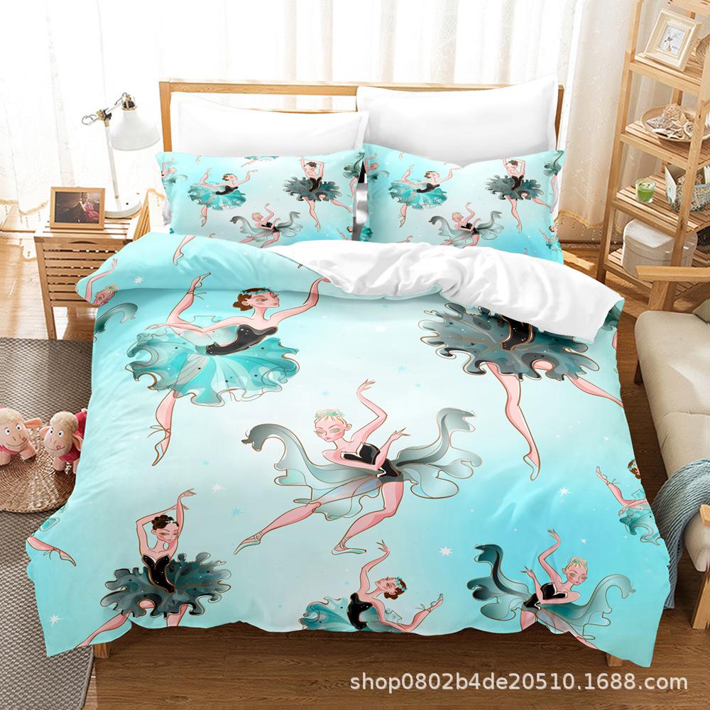 Fashion Technology Printing, 3D Digital Printing, Bedding, Duvet Covers, Pillowcases, Three-piece Sets