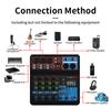 HD Audio 4 5 Channel Sound Mixer Professional Portable Console Computer Input 48v Power Live Broadcast A4 A5 Sound Audio Mixer