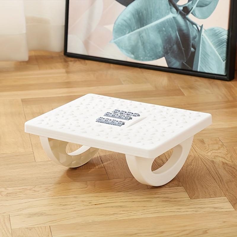 Shakable Massage Foot Rest Stool – Adjustable Rollers, Ergonomic Under Desk Support for Office, Study & Living Room – Durable PP