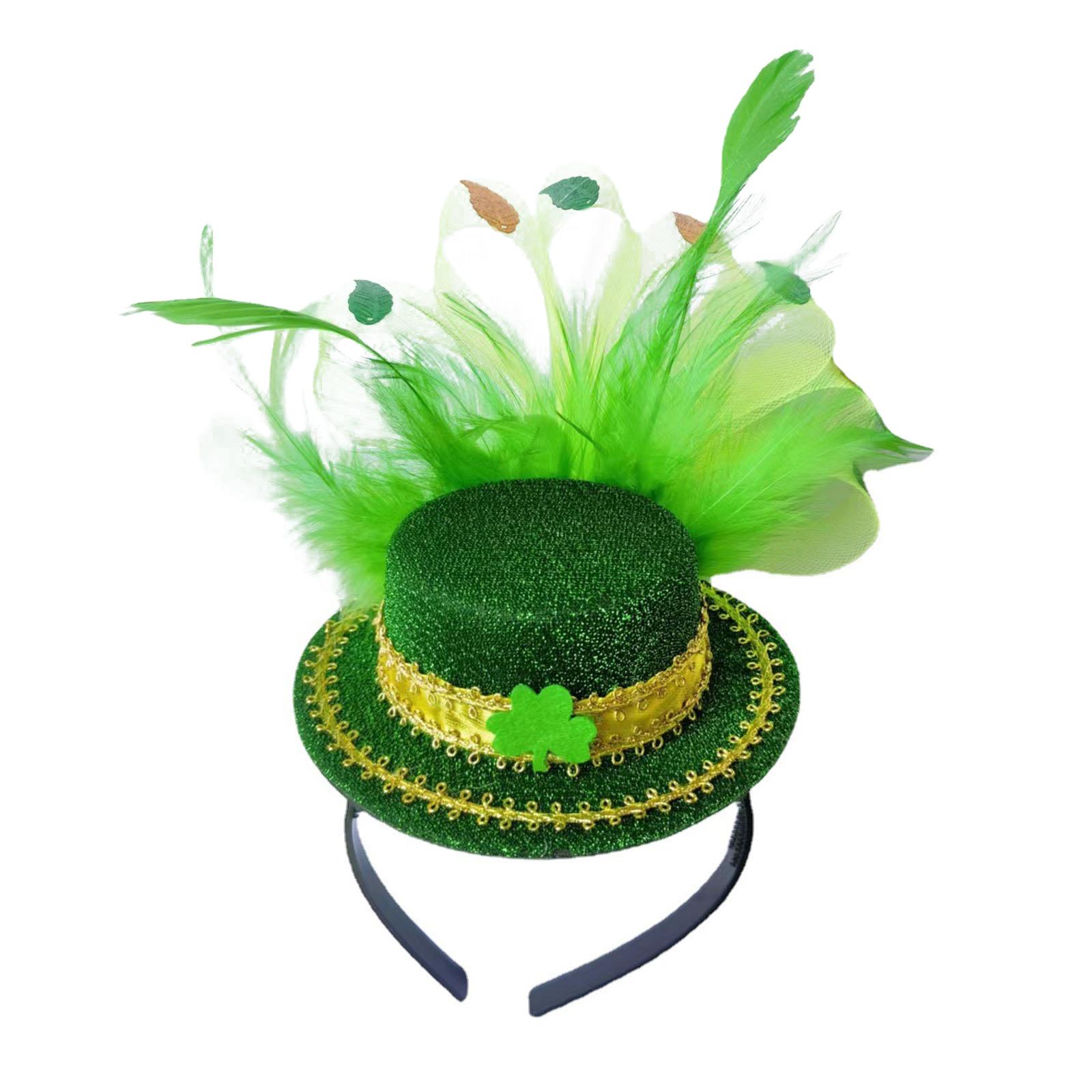 

Green Fascinator Hat Irish Saint Patrick Day Headband Green Top Hat Headband Irish Green Headband Green Leprechaun Hat зелений