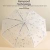 Matte Folding Umbrella Eco-friendly Automatic Umbrella Frosted  Transparent Umbrella  Daily Commute