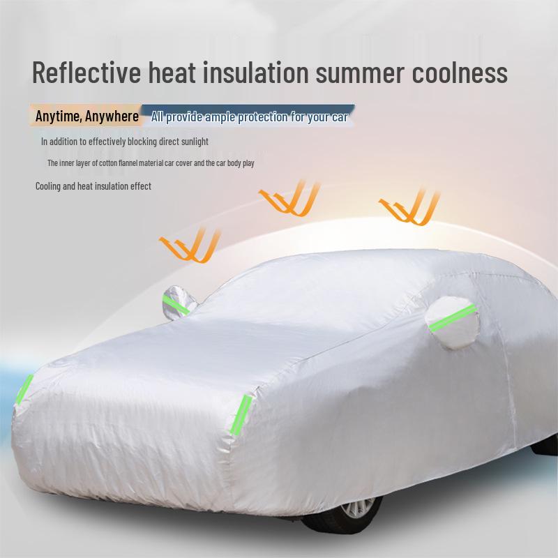Universal Four-Season Thickened Oxford Cloth Car Cover: Full Protection, Sunscreen & Rainproof