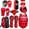 Echipament de Protecție Complet Sanda Adulți Copii Muay Thai Box Antrenament Protecție Cap Protecție Picioare Protecție Piept Set Echipament de Protecție pentru Luptă