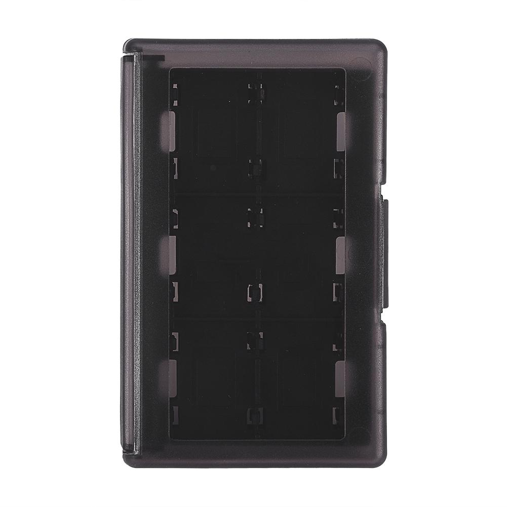 24 in 1 TF Kartenbox Spielspeicherkartenetui Halter Trageaufbewahrung für Nintendo Switch Schwarz