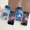 Everest Mountain World First Phone Case For Samsung Galaxy Z Flip 3 4 5 Hard Folding Clear PC For Samsung Z Flip 6 Back Cover