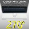 190led Solar Led Light Outdoor Garden Decoration Wall Lamp With 4 Mode IP65 Waterproof Solar Motion Sensor Light For Yard Door
