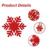Christmas Felt Cutlery Cover Merry Christmas Decor for Home 2025 Navidad Natal Snowflake Knife Fork Bags Ornament New Year 2026