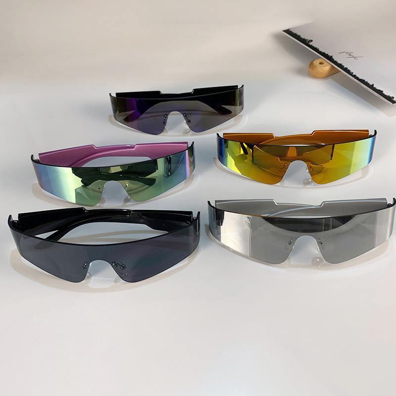 KAMMPT Rimless Sunglasses Men Women Fashion Punk Multicolor UV400 Sun Glasses Trendy Unisex Shades Eyewear