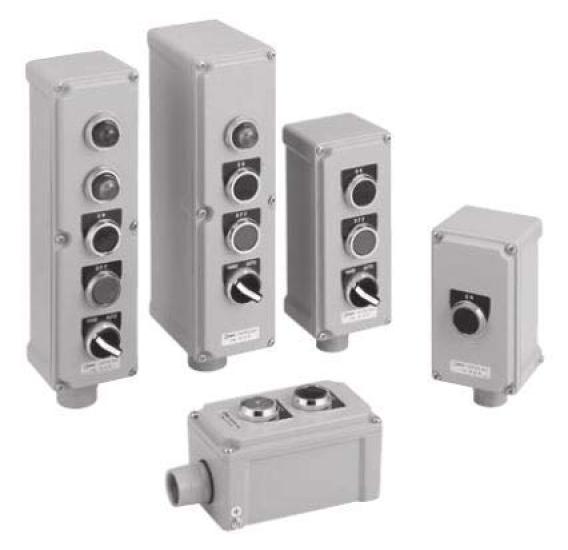 

IDEC IP65 AGA type control box with standard type AGA411Y 4-point 30 holes,