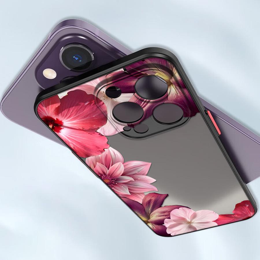 Funda Back Phone Cover Case for iPhone 17 Pro Max 7 8 SE 14 XS XR 15 11 12 Air 16 Plus 13 Mini Cartoon Flower Art
