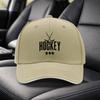 Eishockey Sportdruck Verstellbare Schwarze Baseballkappe Unisex Dad Hat für Reisen Partys Geburtstage Feiertage
