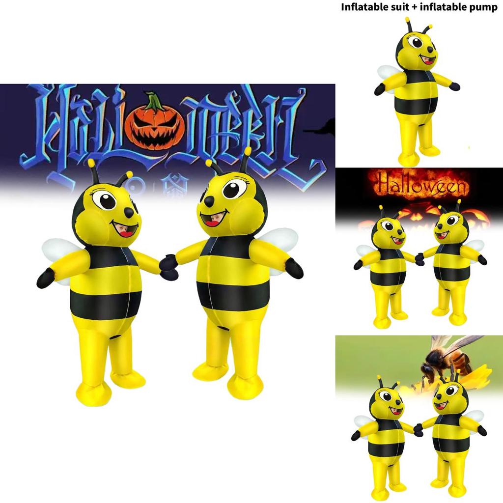 Festive Inflatable Bee Suit Made From Polyester For Themed Parties And Outdoor Celebrations
