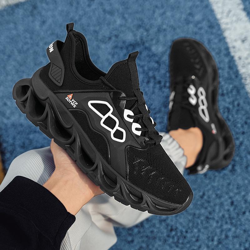 Men’s Black Yellow Sports Shoes Casual Running Shoes Students Lightweight Platform Elevator Sneakers Shoes Over Sized 46 47