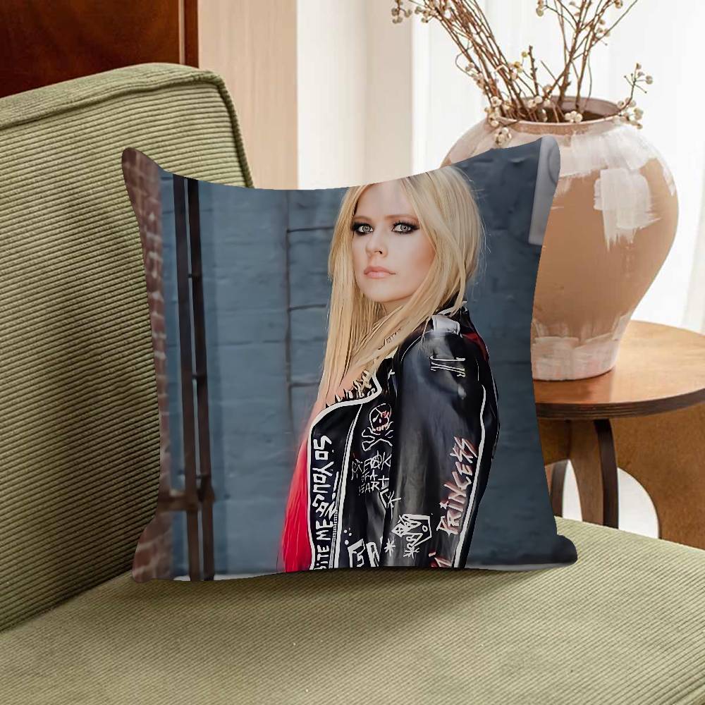 A-Avril Lavigne Kissenbezug 30x50 Polyester Sofakissen Dekorative Wurfkissen Heimdekoration Kissenhülle
