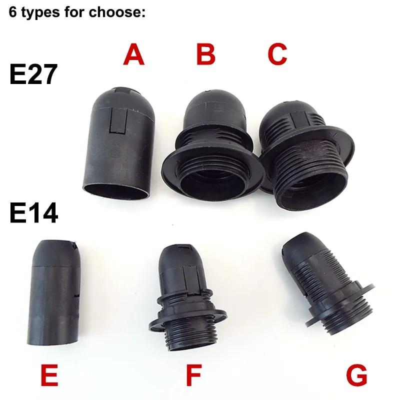 

Патрон для лампы переменного тока E14 E27 M10, цоколь, светодиодная лампа, цоколь лампы, держатель питания, электрическая подвесная розетка, винт, конвертер абажура лампы