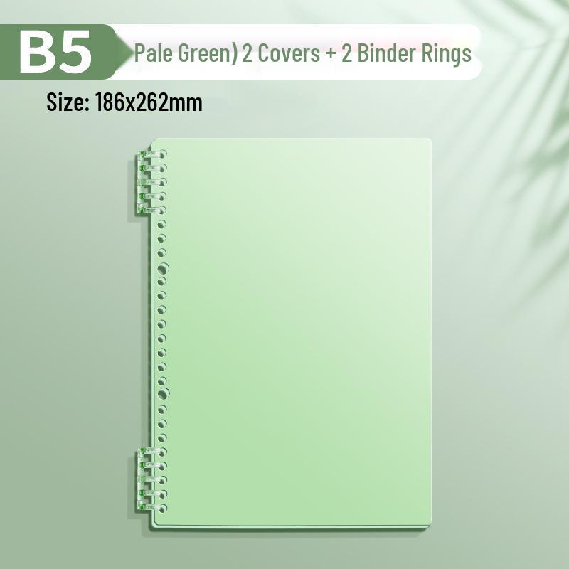 A4 Soft Cover Loose-Leaf Binder, B5 Ring Clip, Coil Binding, Hole-Punched, Notebook Shell (Ring Clips Sold Separately)