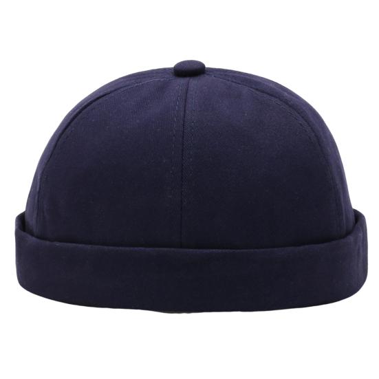 Women Men Beanie Hat Round Solid Color Adjustable No Brim Breathable Decorative Hip Hop Street Dancer Skullcap Headwear