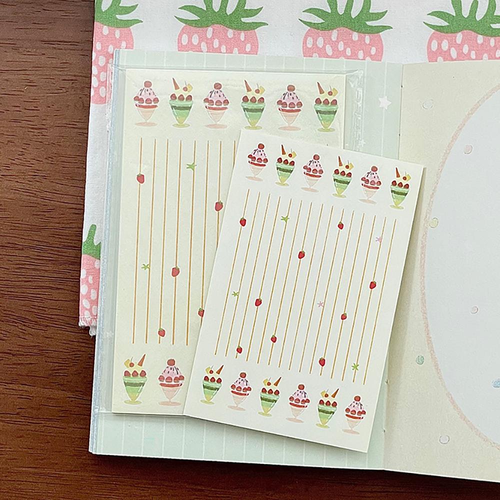 20 Sheets Cute and Colorful Notes, A7 Interior Pages Without Perforations, Student Handbook Decoration Notes, Memo Notebook