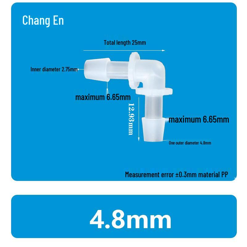 Plastic 90° Hose Connector Elbow Barb