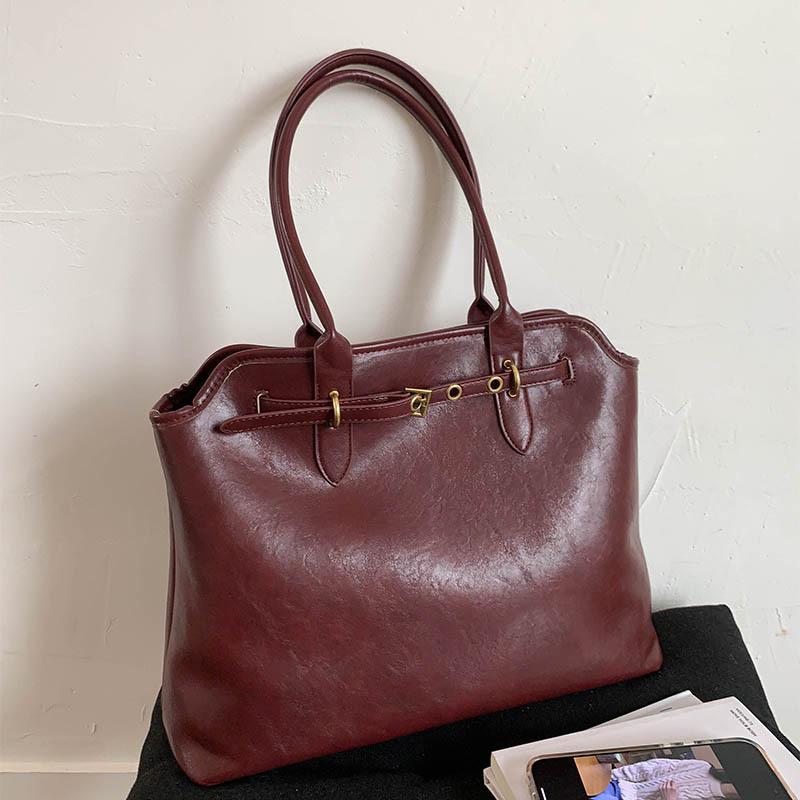 Autumn and winter portable commuter bag women's new large-capacity shoulder tote bag high-end underarm bag tide