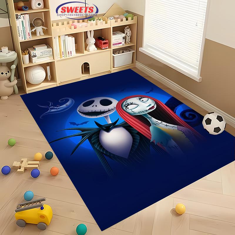 The Nightmare Before Christmas Carpet New Release! Anti-slip Sound Insulation, Rug for Living Room Bedroom, Durable Washable Mat