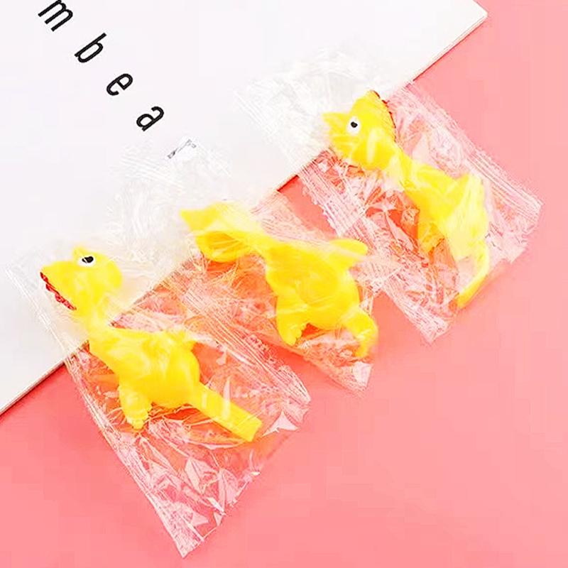 10/20/30PC Mini Yellow Sticky Finger Catapult Chicken Shooting Toy Boys Girls Gifts Children's Day Birthday Party Gifts Pinata Filling