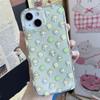 Japan INS Creative Cute Clover Cotton Candy Cat Glitter Phone Case For iPhone 16 15 14 13 12 11 Pro Max XR MAX 78Plus Y2k Cover