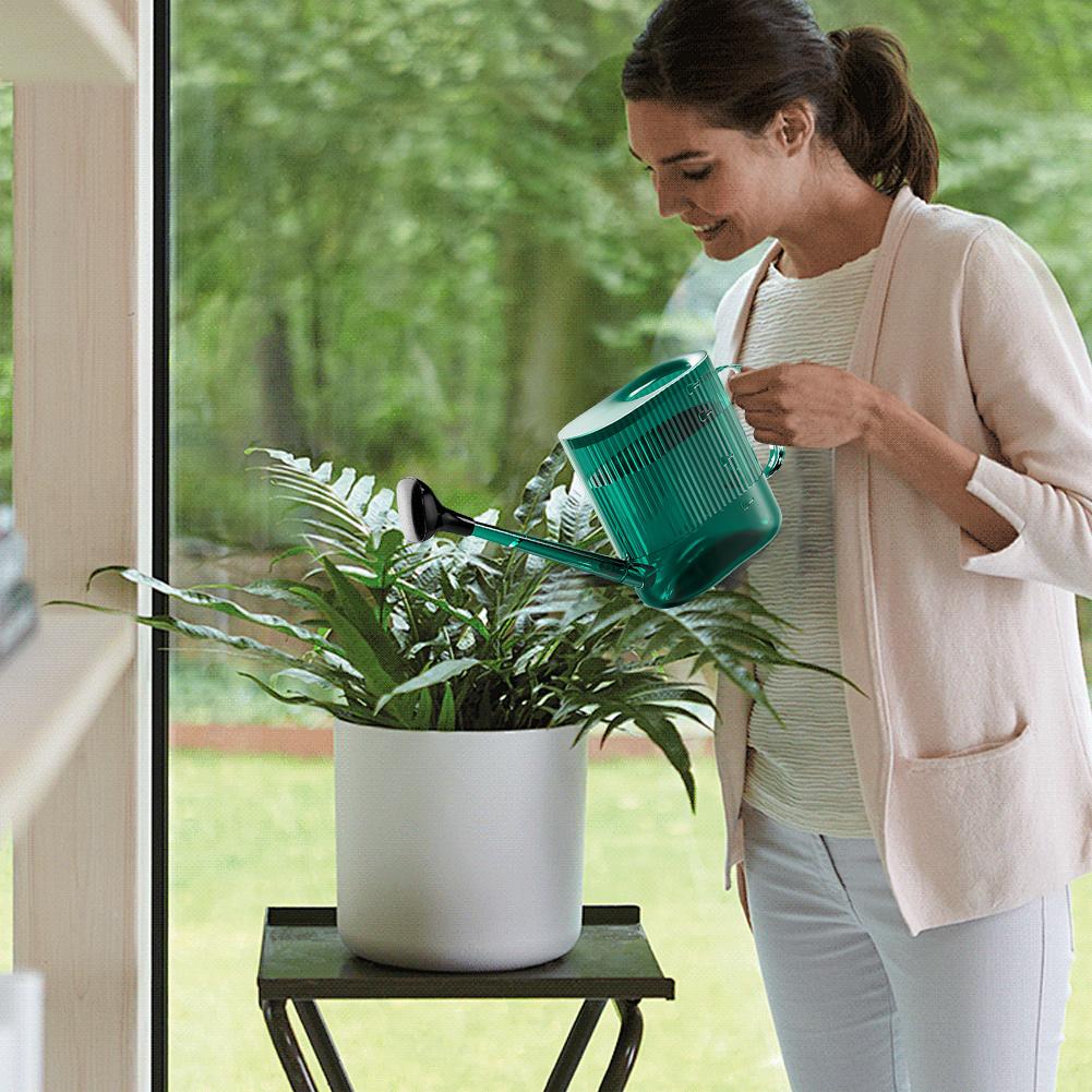 1800ML Garden Watering Can with Sprinkler Head Plastic Watering Can Modern Water Can for Indoor Outdoor Plants