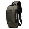 Ozuko 9223 Anti-theft Men Chest Bag Waterproof Crossbody Bag With External Usb Charging Port Fast