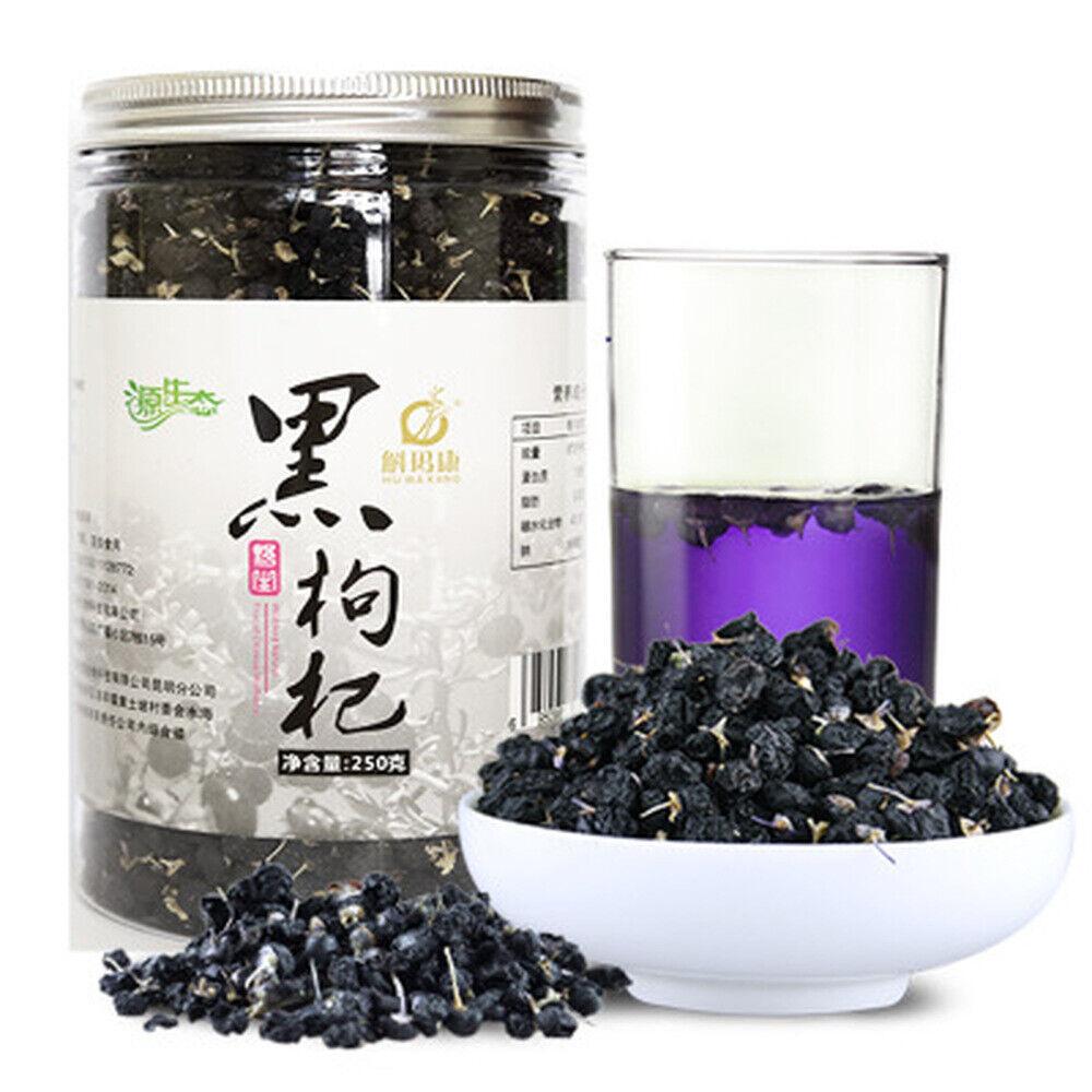 New Wild Chinese 60g Black Goji Berries Lycium Wolfberry Grade A 8.8oz