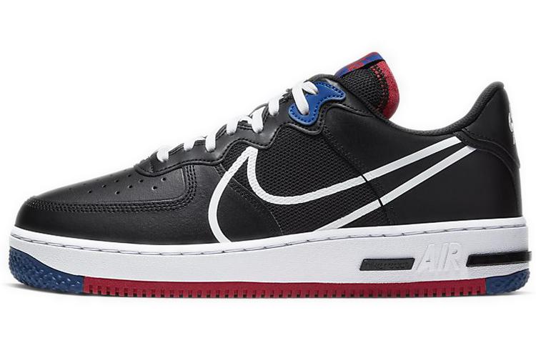 

Nike Air Force 1 Low React Black White Gym Red Gym Blue CT1020-001 40
