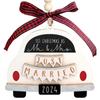 Couple Christmas Gifts 2024, Couple Wedding Gifts, Bridal Wedding Gifts - Couple First Christmas Gifts - Wooden Ornaments